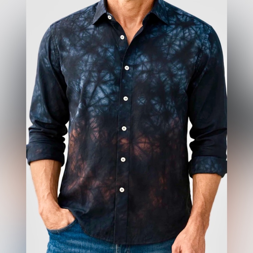 George Roth Men’s Long Sleeve Multicolor Button Down Shirt Berlin Size 3XL New